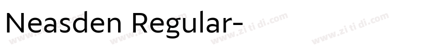 Neasden Regular字体转换